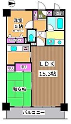 ライオンズマンション浮間公園 2LDKの間取図画像