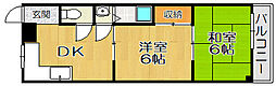 アフロディテ園田 2DKの間取図画像