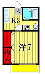 間取図画像 1K