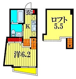 間取図画像 1K