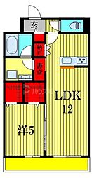 船橋市印内2丁目マンション 1LDKの間取図画像