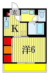 リブリ・SUZUYASU 1Kの間取図画像