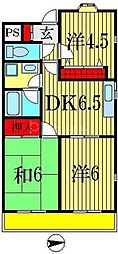 小川ハウス 3DKの間取図画像