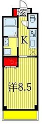ソラナ宮本 1Kの間取図画像