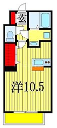 セレネ西船橋 ワンルームの間取図画像