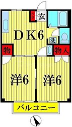 間取図画像 2DK
