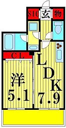 間取図画像 1LDK