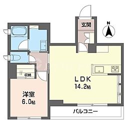 間取図画像 1LDK