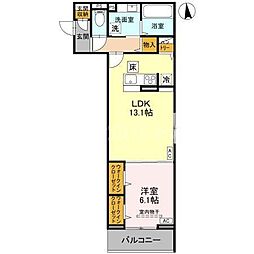 間取図画像 1LDK