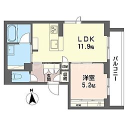 グランヒルズ コート 1LDKの間取図画像