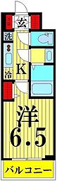 N-Stage獨協大学前 1Kの間取図画像