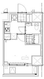 GENOVIA草加 1Kの間取図画像