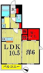 ソラシエスタ 1LDKの間取図画像