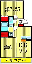 ピアニィ・レイディクス 2LDKの間取図画像