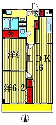 クレドール草加 4階/-