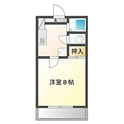 フレグランス千田 1Kの間取図画像