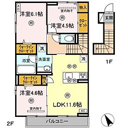 雅MiyabiIII 3LDKの間取図画像