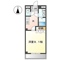 ラ・ルーチェ 1Kの間取図画像