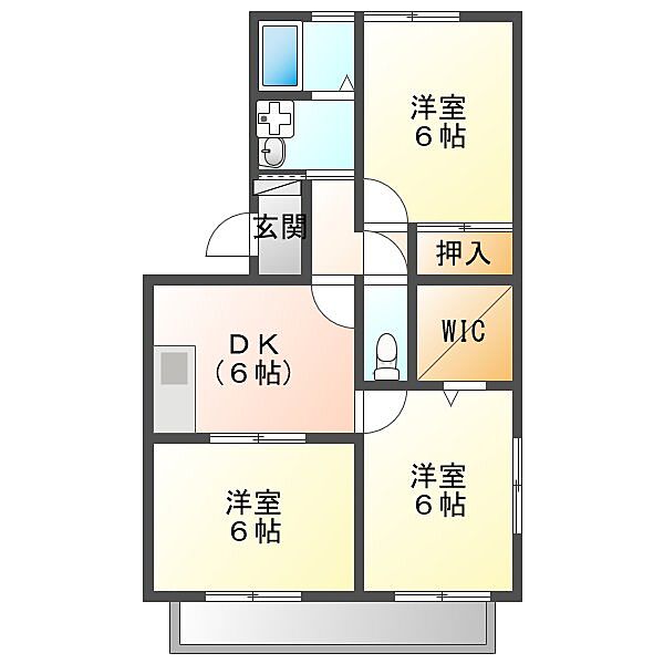 まるたかコーポB 102｜広島県東広島市西条中央５丁目(賃貸アパート3DK・1階・65.30㎡)の写真 その2