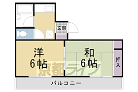 京都府京都市北区紫竹栗栖町（賃貸マンション2K・2階・30.00㎡） その2