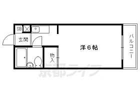 京都府京都市左京区北白川下池田町（賃貸マンション1K・3階・16.47㎡） その2