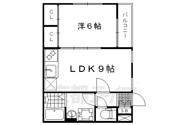 ウイングコート御所東 102｜京都府京都市上京区大猪熊町(賃貸アパート1LDK・1階・37.26㎡)の写真 その2