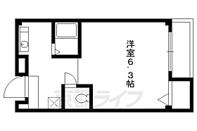 京都府京都市左京区下鴨宮崎町（賃貸マンション1K・2階・20.55㎡） その2