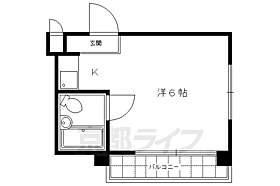 京都府京都市左京区吉田中大路町（賃貸マンション1R・2階・16.33㎡） その2