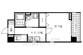 京都府京都市中京区西ノ京式部町（賃貸マンション1K・4階・31.58㎡） その2