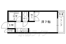 バレンタインビル 202 ｜ 京都府京都市北区衣笠北高橋町（賃貸マンション1K・2階・21.00㎡） その2