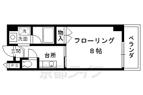 京都府京都市北区紫竹東高縄町（賃貸マンション1K・4階・24.09㎡） その2