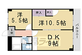 京都府京都市北区大宮東脇台町（賃貸マンション2LDK・2階・52.00㎡） その2