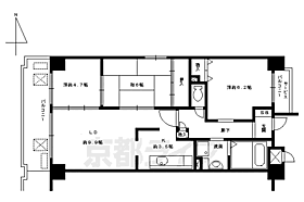 京都府京都市中京区西ノ京南聖町（賃貸マンション3LDK・5階・65.14㎡） その2