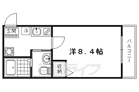 京都府京都市左京区田中野神町（賃貸マンション1K・4階・23.19㎡） その2