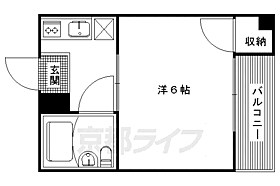 京都府京都市左京区松ケ崎小竹薮町（賃貸マンション1K・2階・19.09㎡） その2