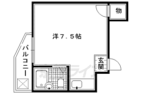 京都府京都市北区上賀茂葵之森町（賃貸マンション1R・3階・16.24㎡） その2