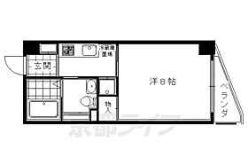 京都府京都市左京区下鴨西半木町（賃貸マンション1K・4階・25.00㎡） その2