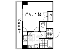アンボワーズ 1Kの間取図画像