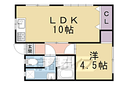 下総苑 1LDKの間取図画像
