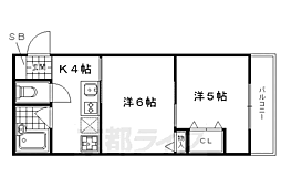 PLUMCOURT梅津 2Kの間取図画像