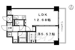 sawarabiparkhouse 1LDKの間取図画像