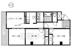 サンシャイン中川 3LDKの間取図画像