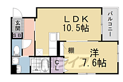 シャルマン唐橋南II 2階/-