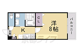 ZEN烏丸五条 1Kの間取図画像