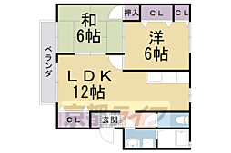 メゾンドール榮 2LDKの間取図画像