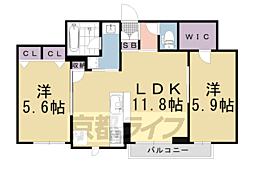 シャーメゾン東久世 2階