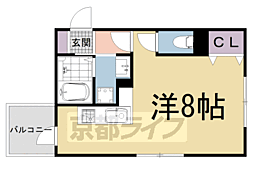 二葉荘東館舎 ワンルームの間取図画像