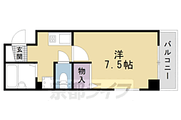 ビバ丸太町 1Kの間取図画像