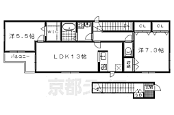 フェリス紫竹 2階/-