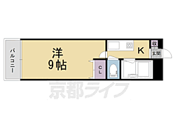 ビアン・レジデンス 1Kの間取図画像